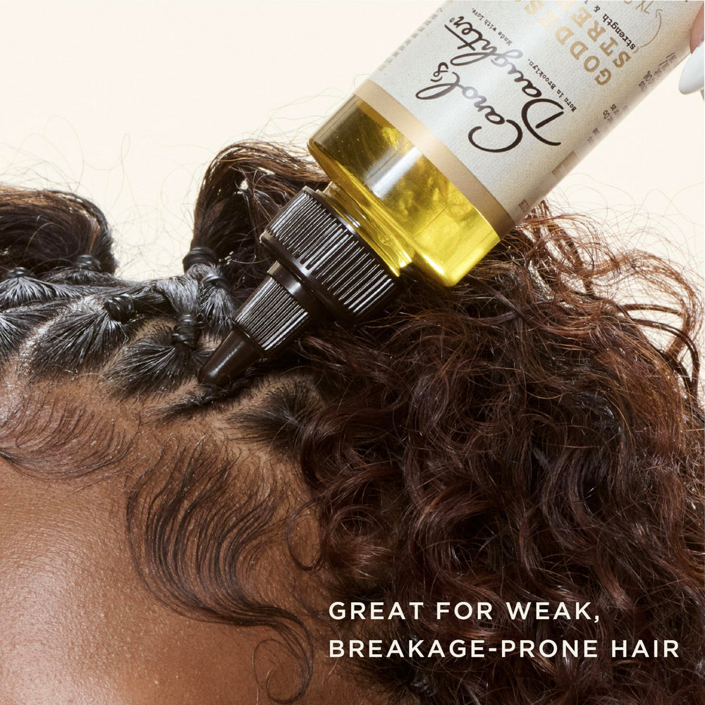 Mezcla de siete aceites, nutrientes para cabello saludable y flexible.