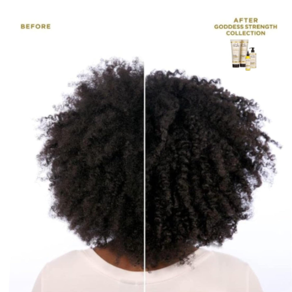 Application shot of massaging leave-in conditioner into hair.