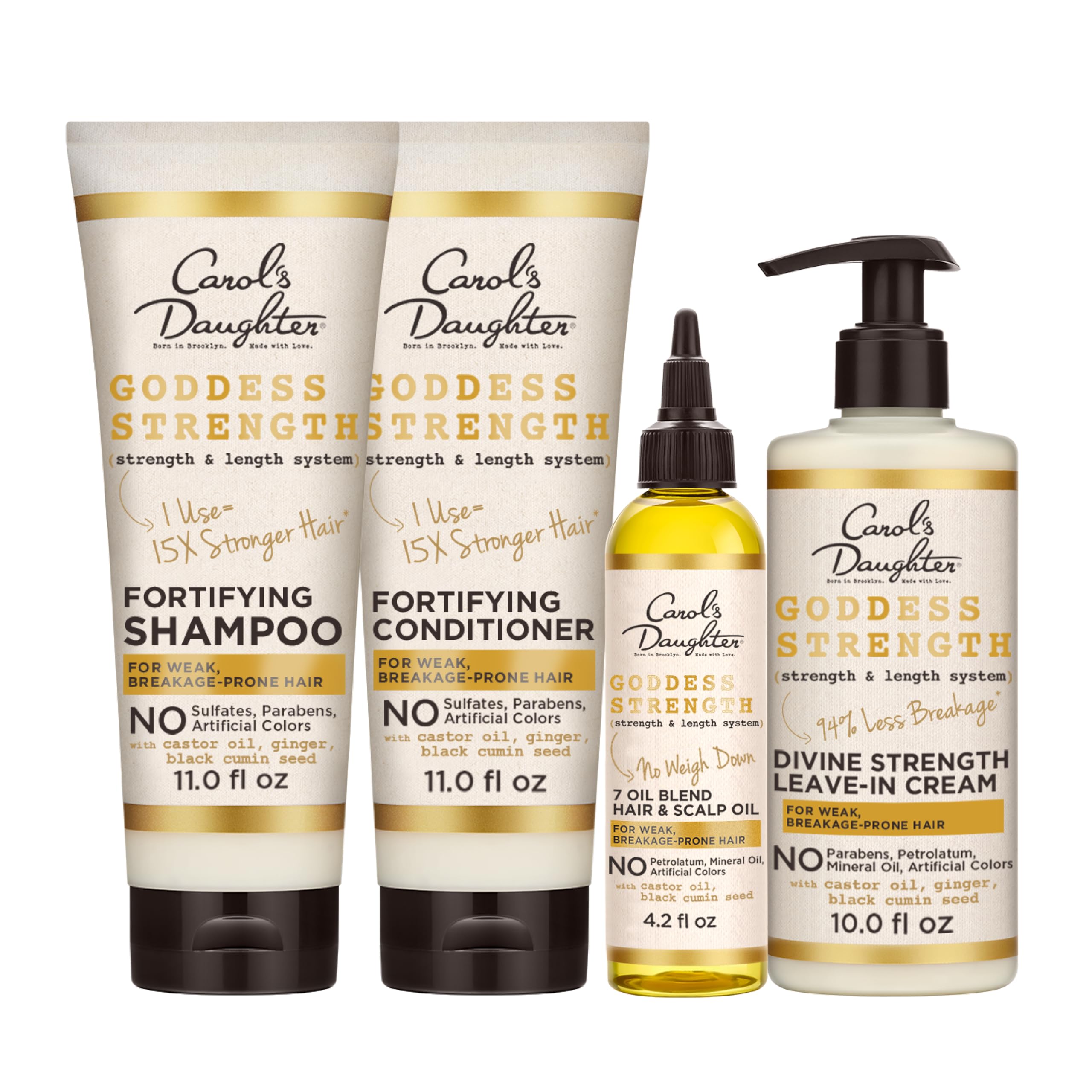Carol's Daughter Goddess Strong Bundle box front for stronger hair.