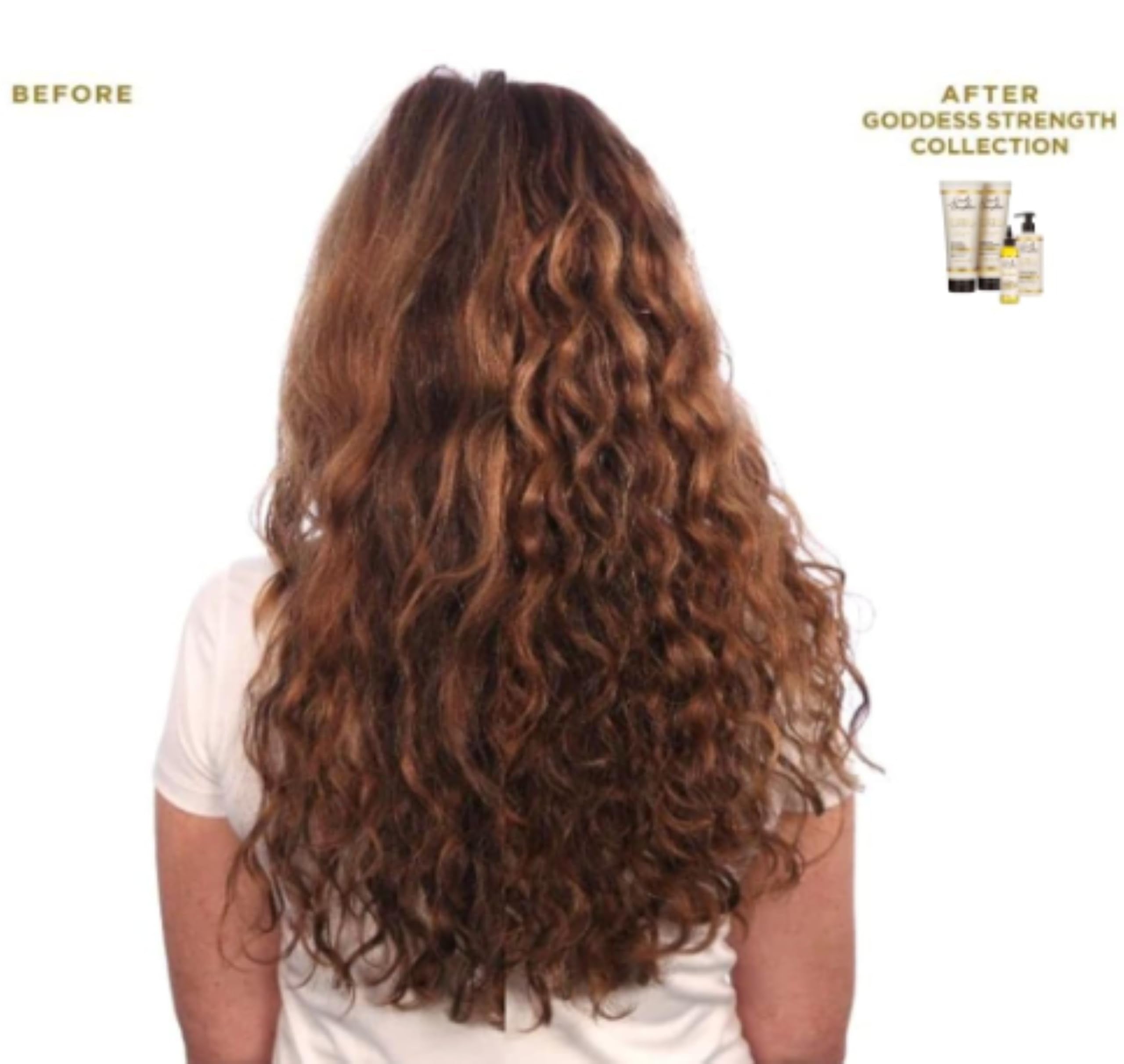 Carol's Daughter Goddess Strong Bundle wet-hair massage during cleansing.