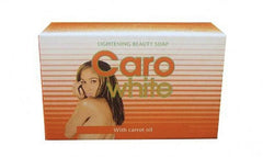 Caro White Beauty Skin Tone Soap packaging shown, convenient for travel and routine cleansing