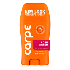 Carpe desodorante para axilas en botella, protección duradera y fragancia suave.