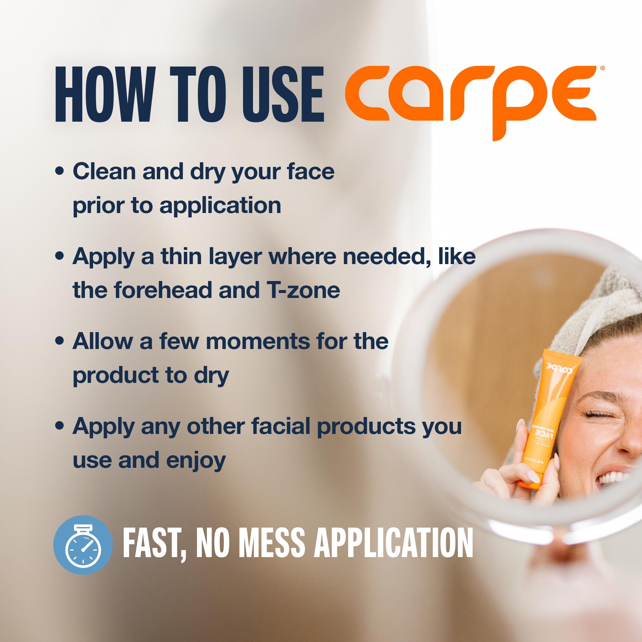 Carpe loción facial hidratación con ácido hialurónico: piel más suave y cómoda.