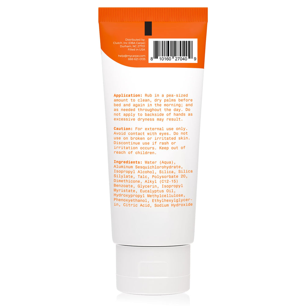 Carpe moisturizing result with calm, dry hands after use.