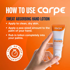Carpe night-time application scene for long-lasting dry hands.