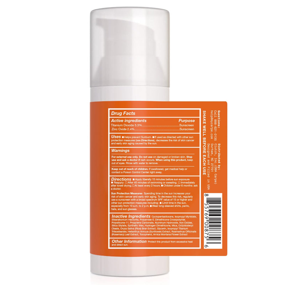 Carpe Primer packaging on white background demonstrates product elegance