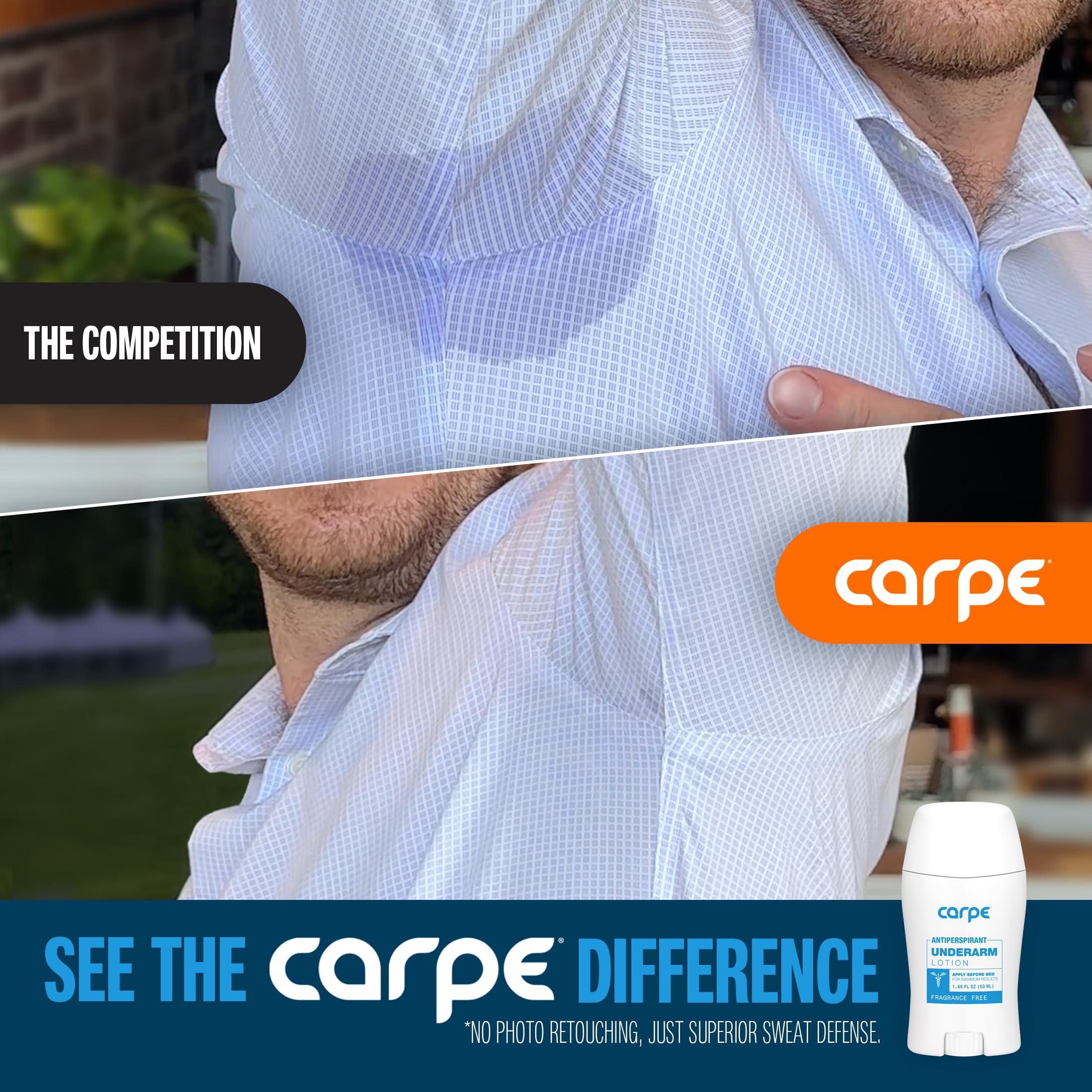 Carpe scent-free daily use shows discreet protection under clothing.