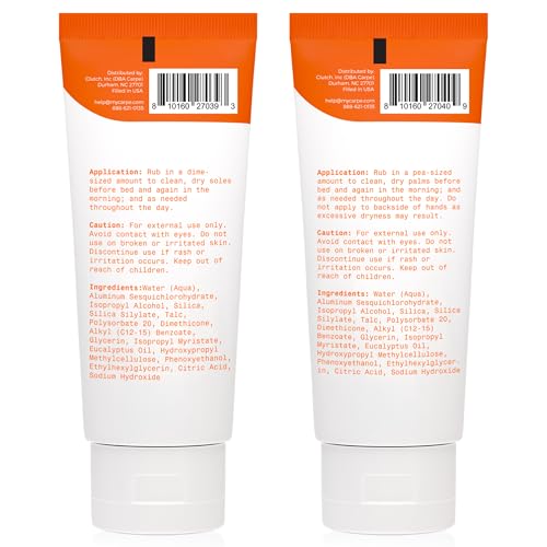 Carpe Sweat Absorbing Foot Lotion bottle keeps feet dry and fresh.