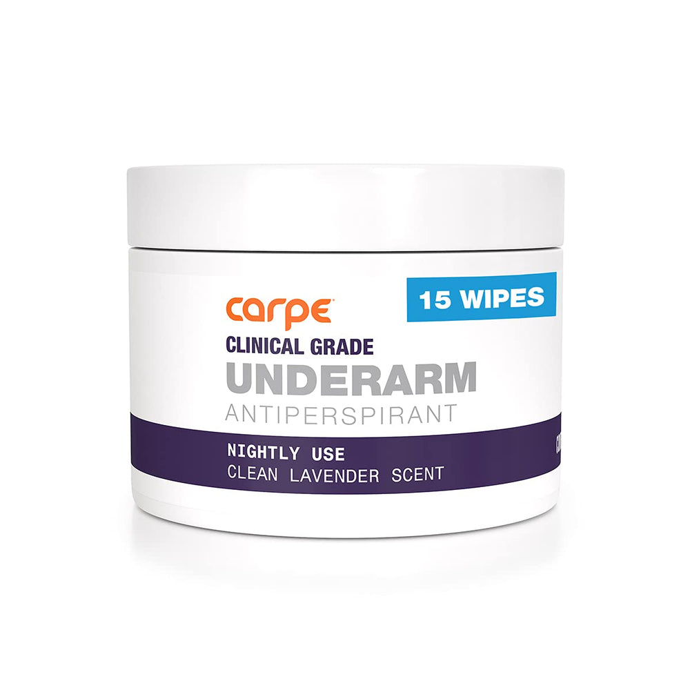 Carpe toallitas axila clinical grado para control del sudor diario