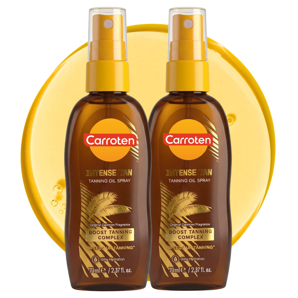 Carroten Spray de Aceite Bronceador Intensivo para cuerpo, bronceado más uniforme
