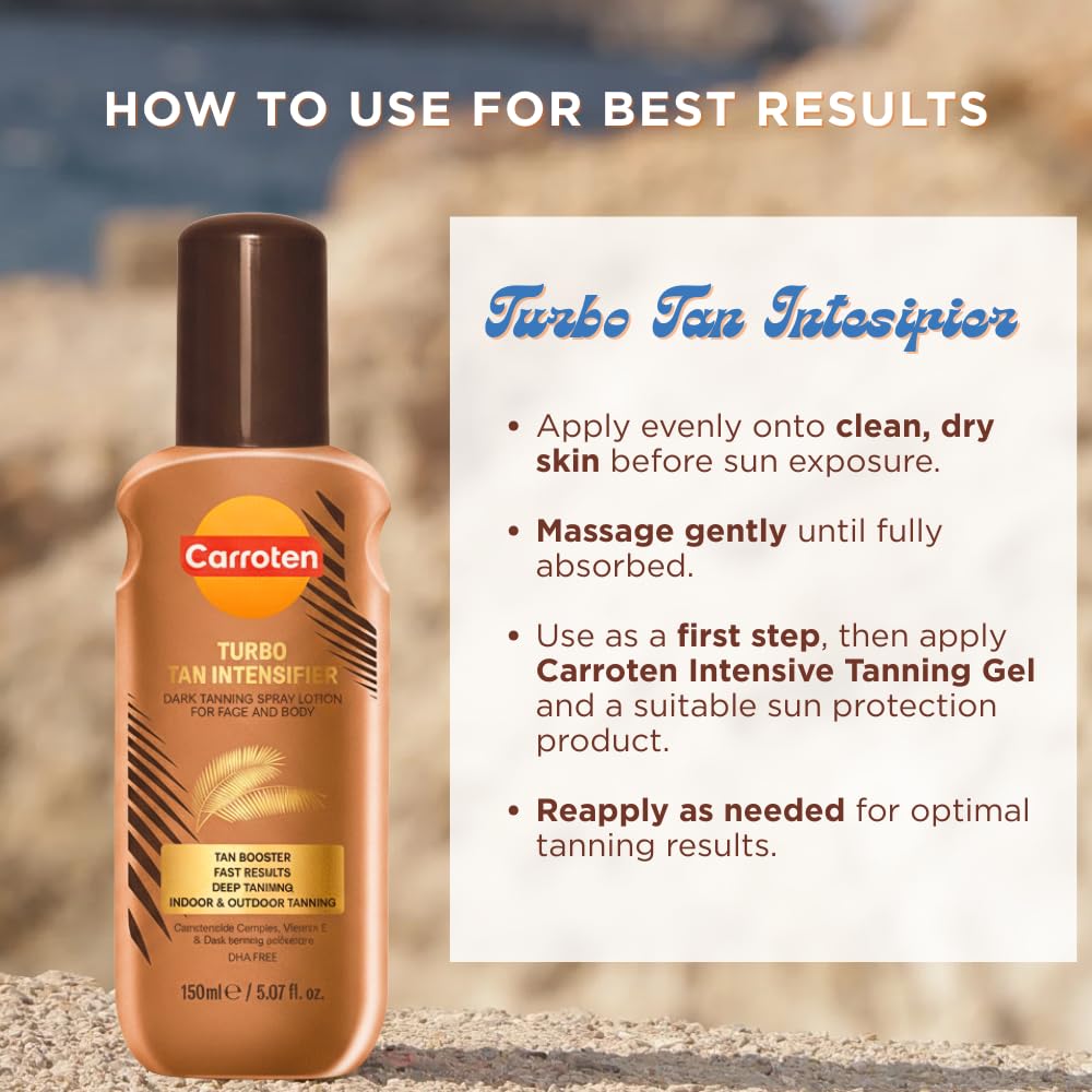 Carroten Intensificador Turbo de Bronceado: atomizador para una distribución suave