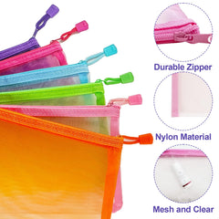 CarryEpic lightweight mesh pouch saves purse space and stays flat in bags.
