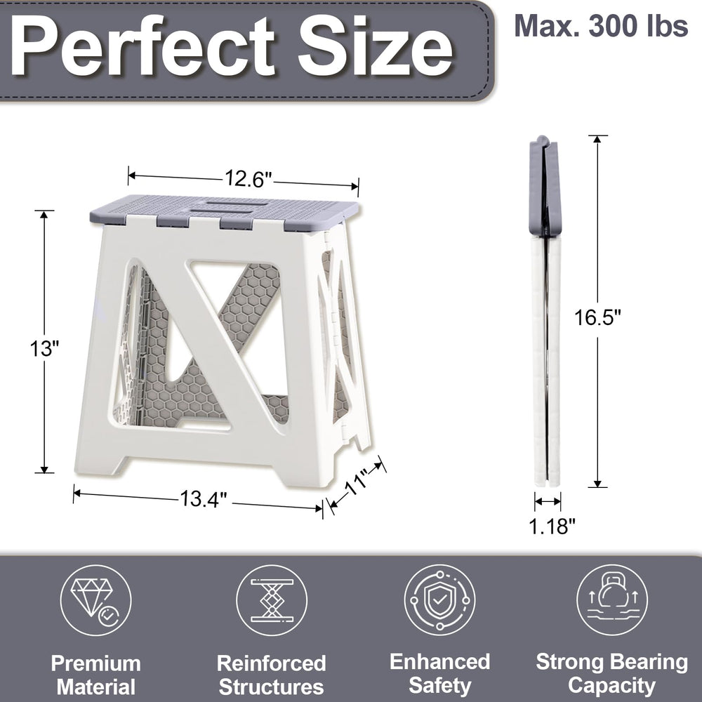 CarryEpic portable shower stool suitable for home, travel, or spa use