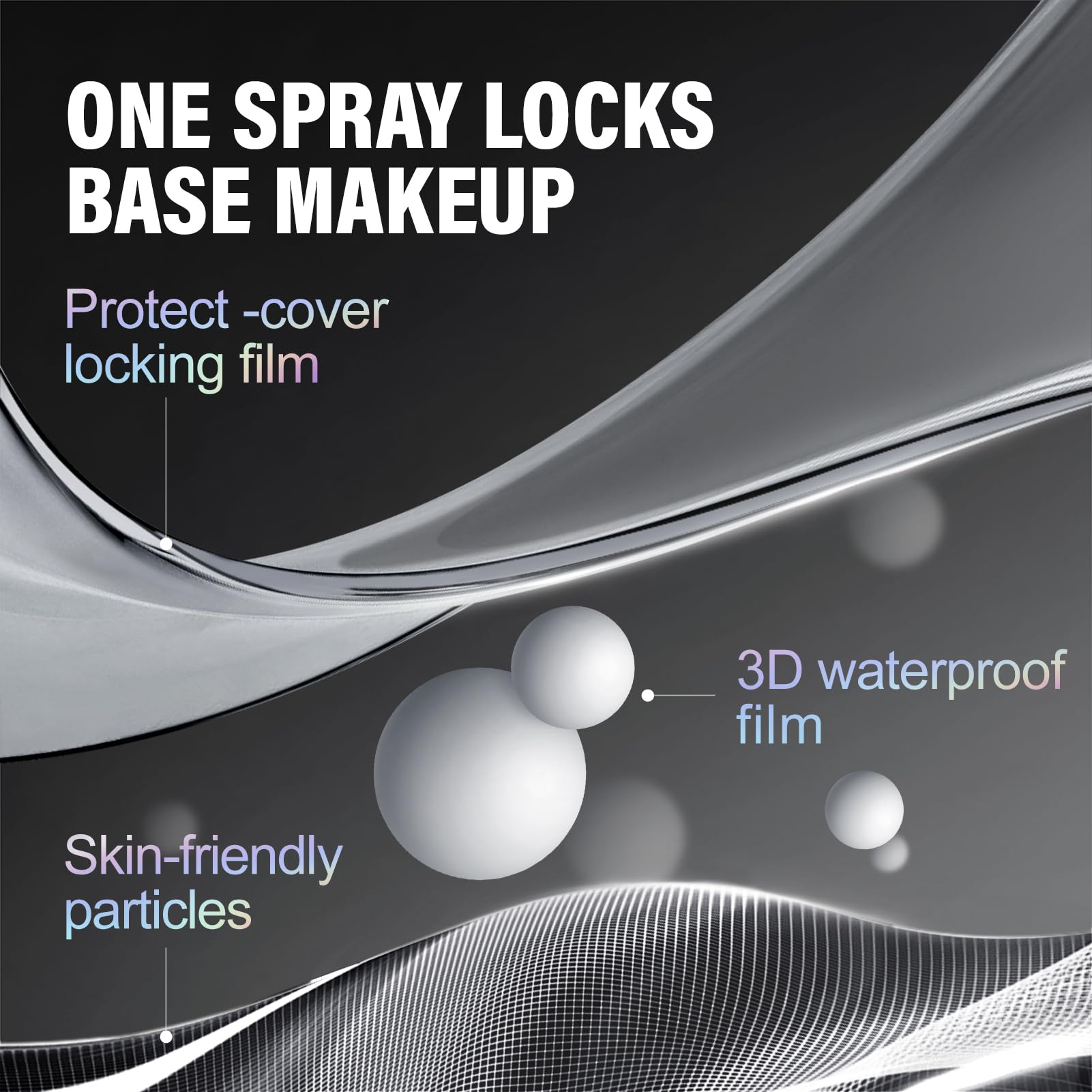 CARSLAN 16h waterproof setting spray withstands sweat and rain.