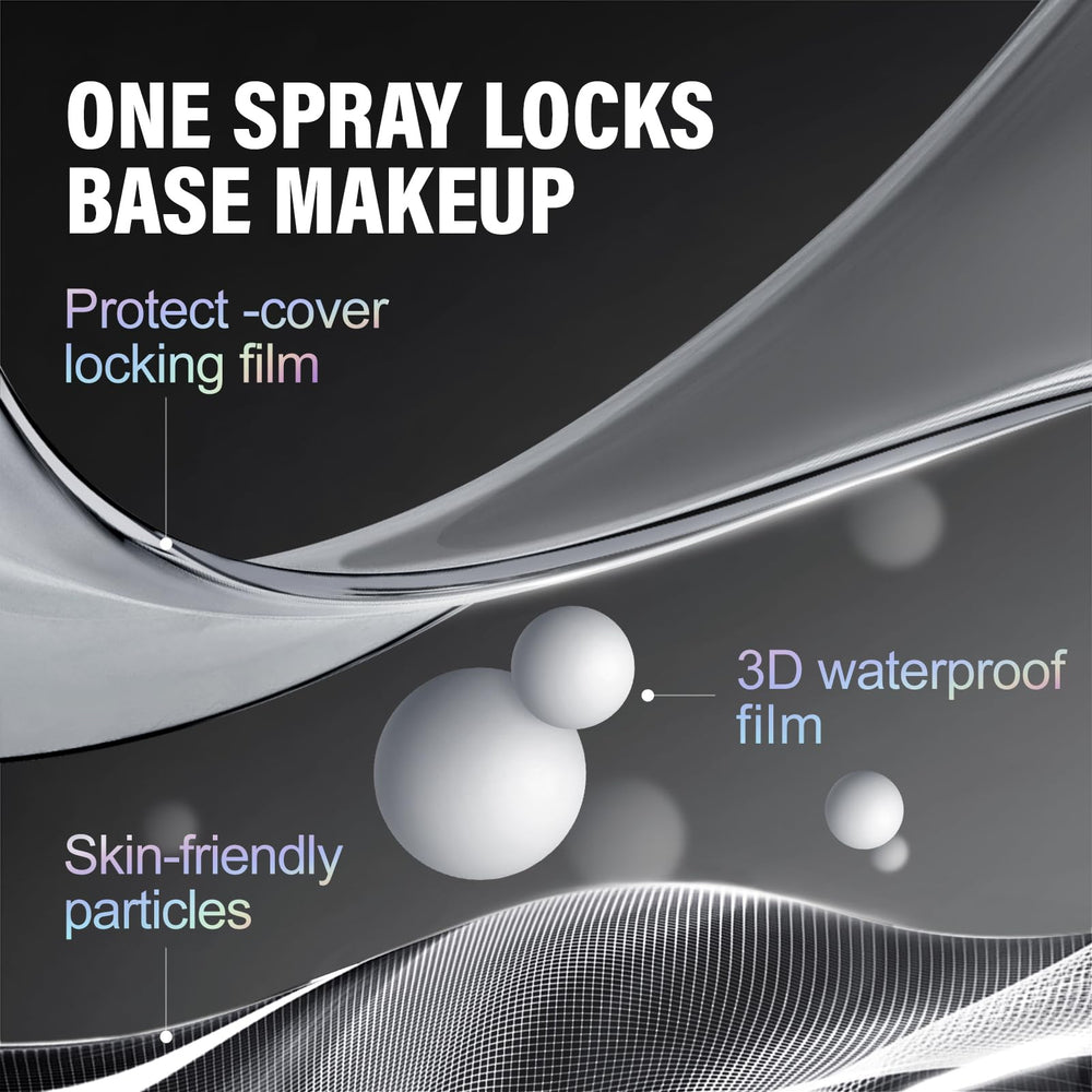 CARSLAN 16h waterproof setting spray withstands sweat and rain.