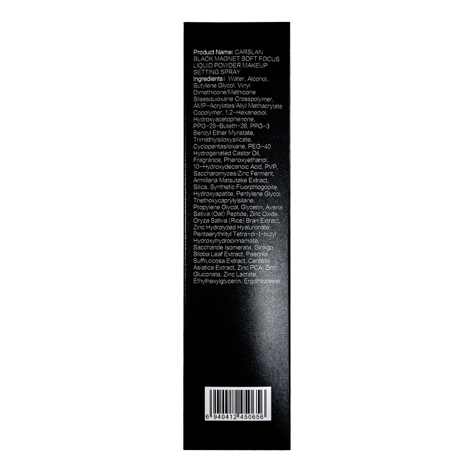 CARSLAN ultra-fine mist creates a smooth, non-sticky matte look.