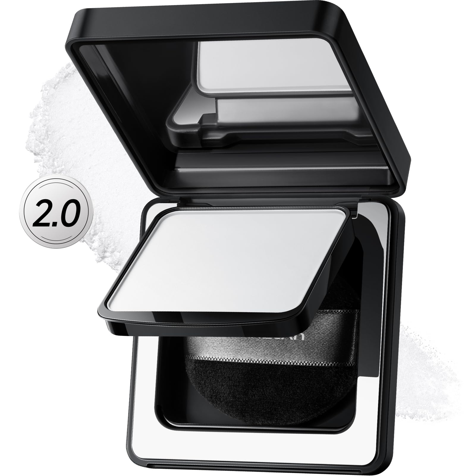 Carslan version 2.0 black magnet compact front view for all-day oil control.