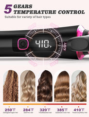 Casavok dual voltage 100-240V curling iron for worldwide use and reliability