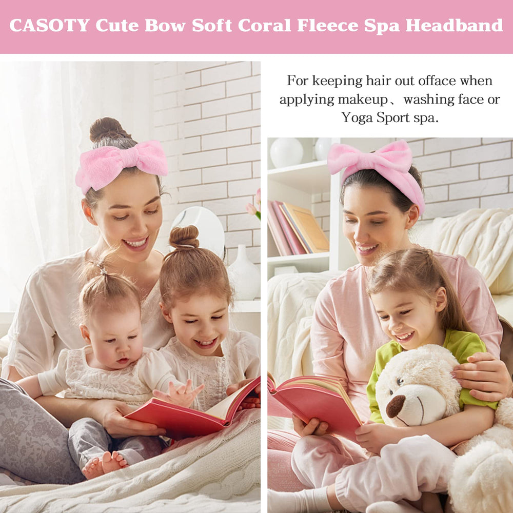 Casoty pink spa headband gift pack ideal for gifting.