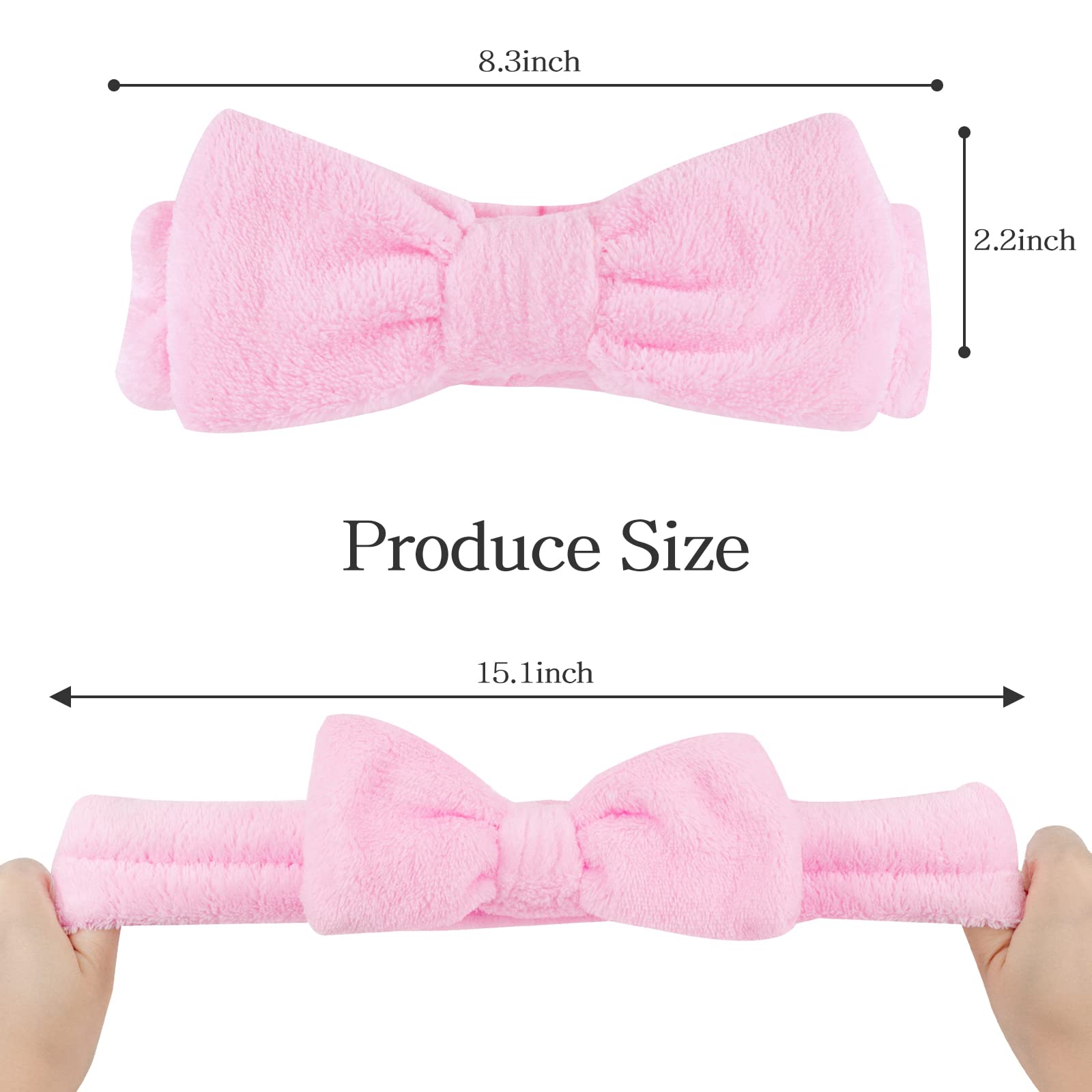 Casoty soft coral fleece headband feels fluffy and comfortable.
