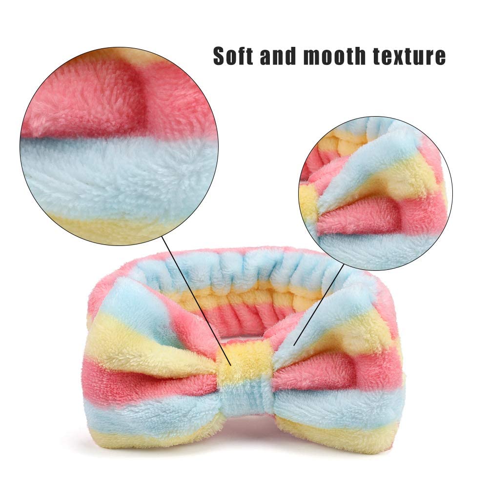 Casoty spa headband bow-style adorable bow for spa parties