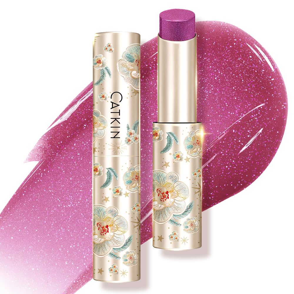 Catkin bálsamo labial Orquídea con brillo hidratante para labios secos.