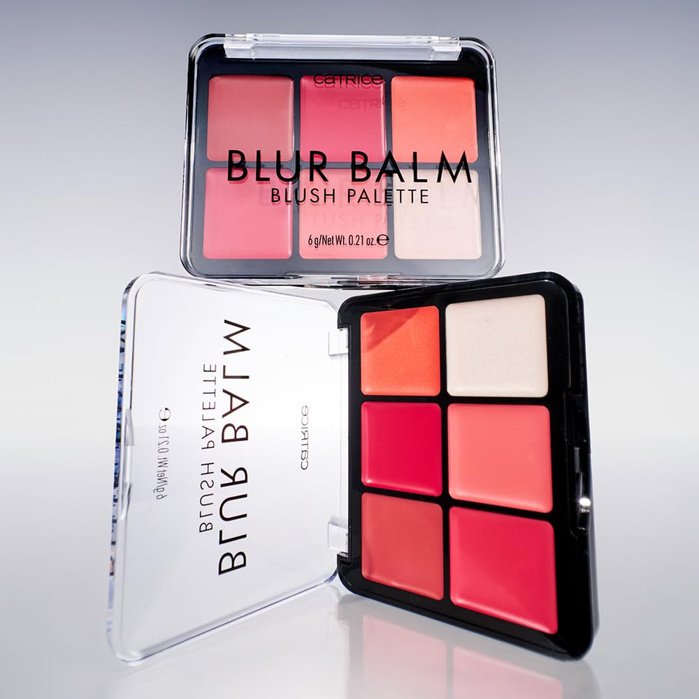 Catrice Blur Balm Blush Palette built-in blushlighter adds gentle radiance.