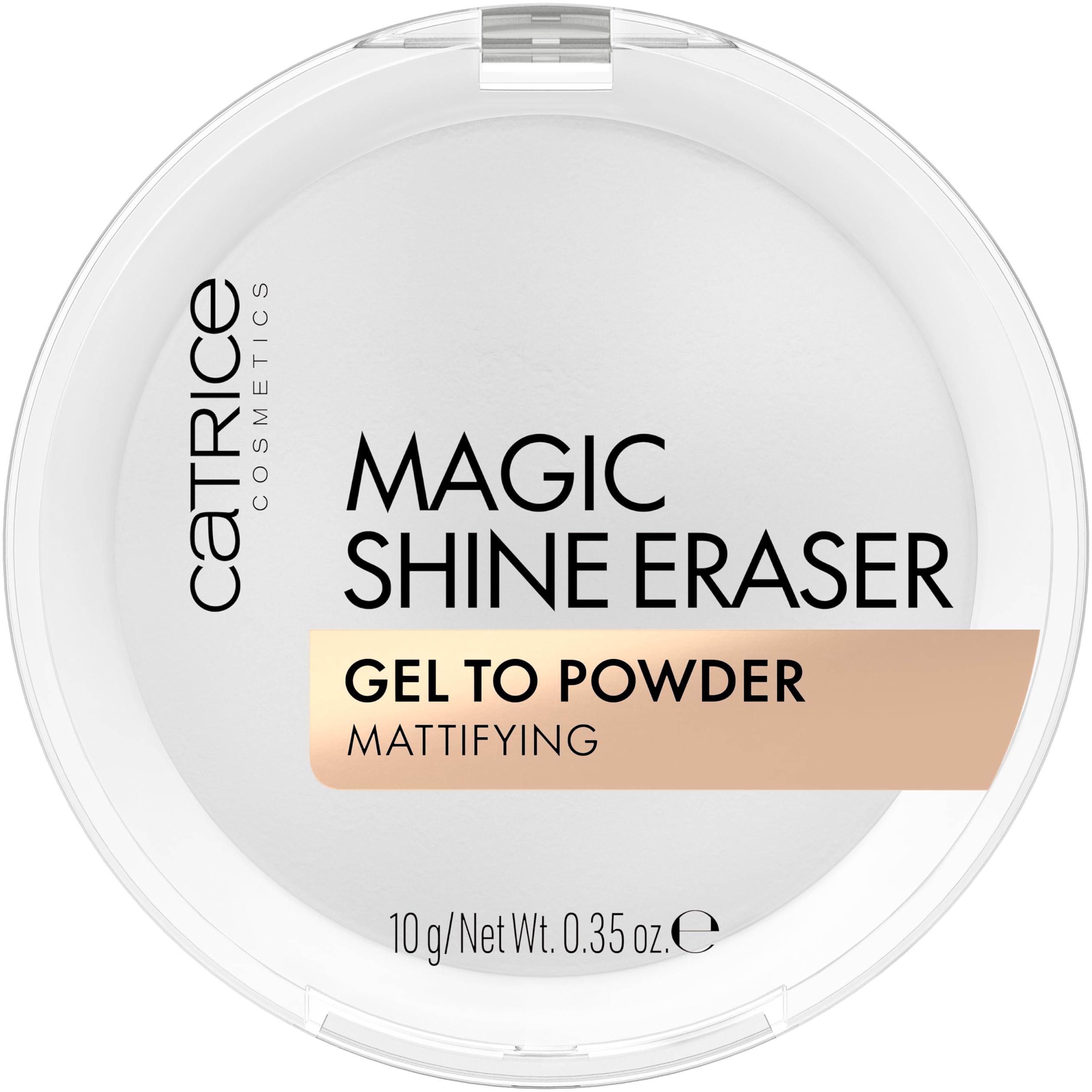 Catrice borrador brillo gel-que-se-transforma-en-polvo para acabado mate suave e instantáneo.