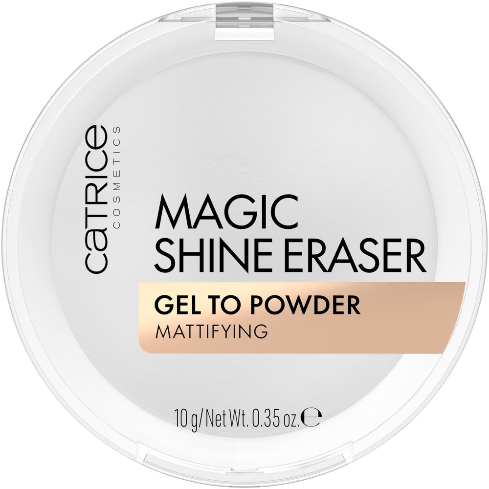 Catrice borrador brillo gel-que-se-transforma-en-polvo para acabado mate suave e instantáneo.