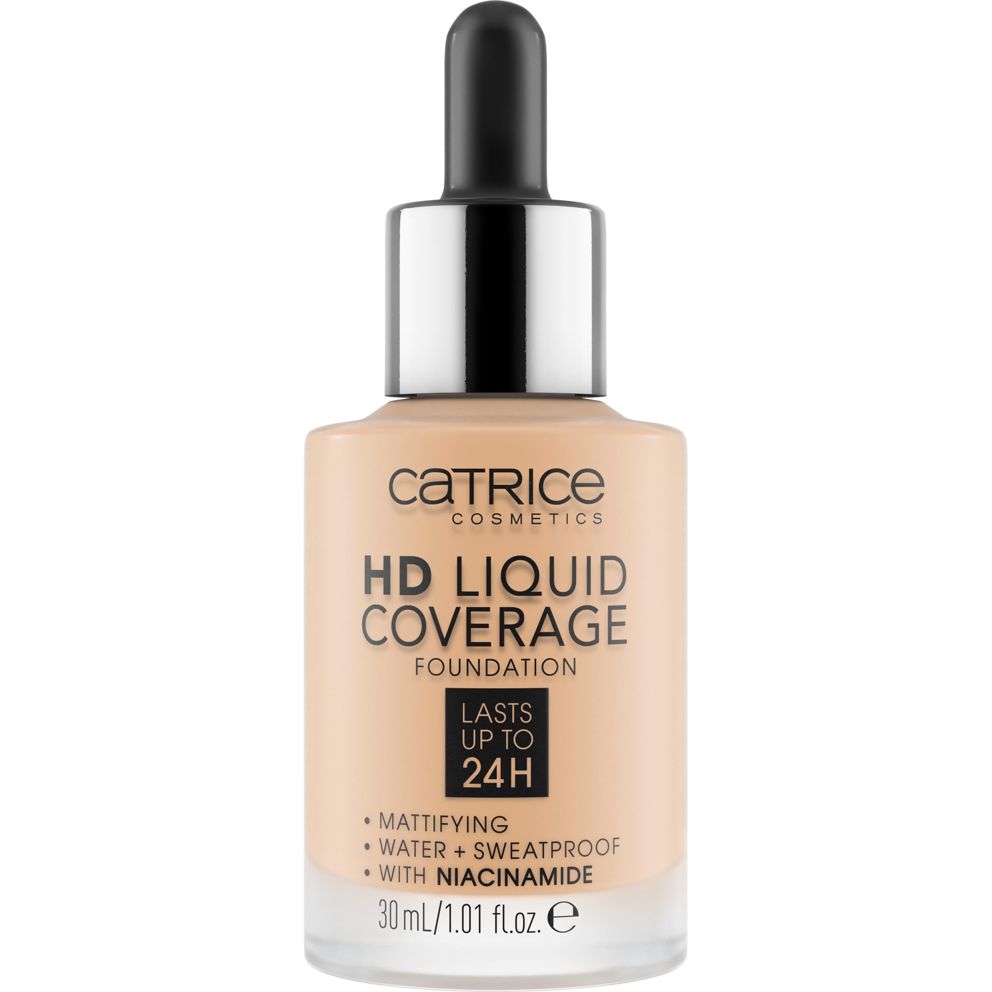 Catrice base con gotero para dosificar sin exceso de producto.