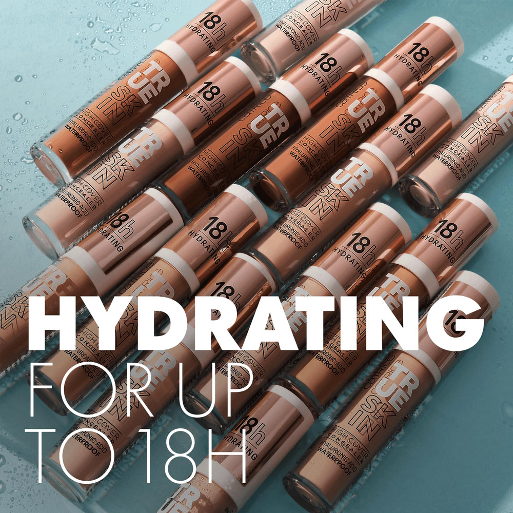 Hyaluronic acid infused concealer image highlighting hydration benefits