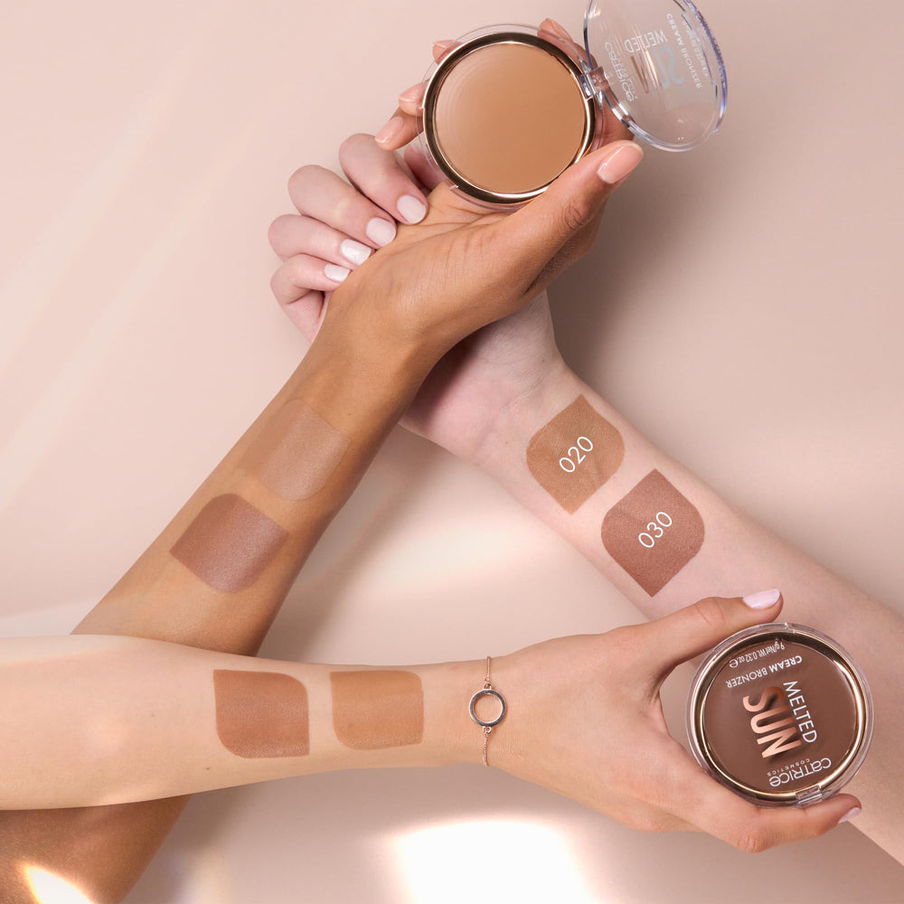 Catrice Melted Sun Cream Bronzer acabado natural para un look bronceado sutil.