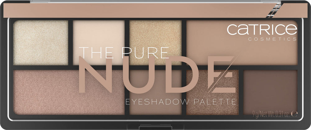 Catrice The Eyeshadow Palettes Pure Nude, textura aterciopelada para blendado fácil y colores intensos.