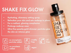 Catrice Shake Fix Glow Spray dispensing mechanism highlights easy, mess-free use.
