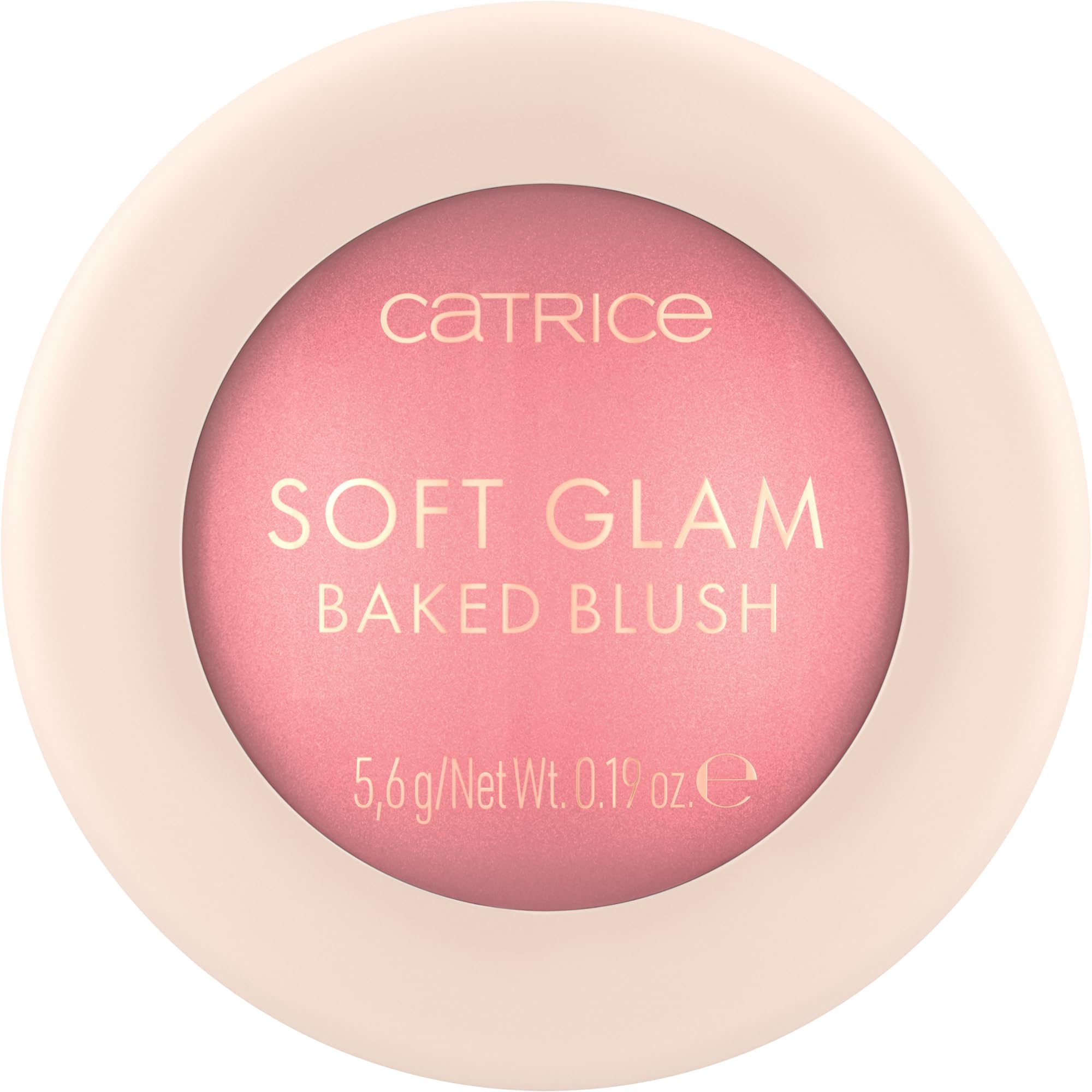 Catrice Soft Glam Baked Blush muestra empaque elegante para uso diario.