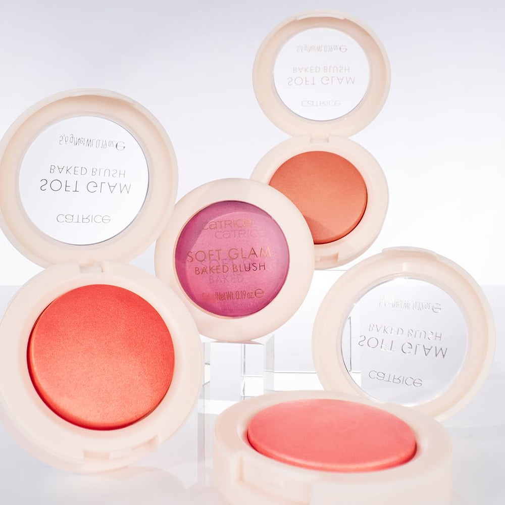 Catrice Soft Glam Baked Blush formula sin alcohol y sin parabenos para piel sensible.