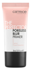 Catrice The Perfector Poreless Blur Primer bottle for a silky, pore-minimized base.