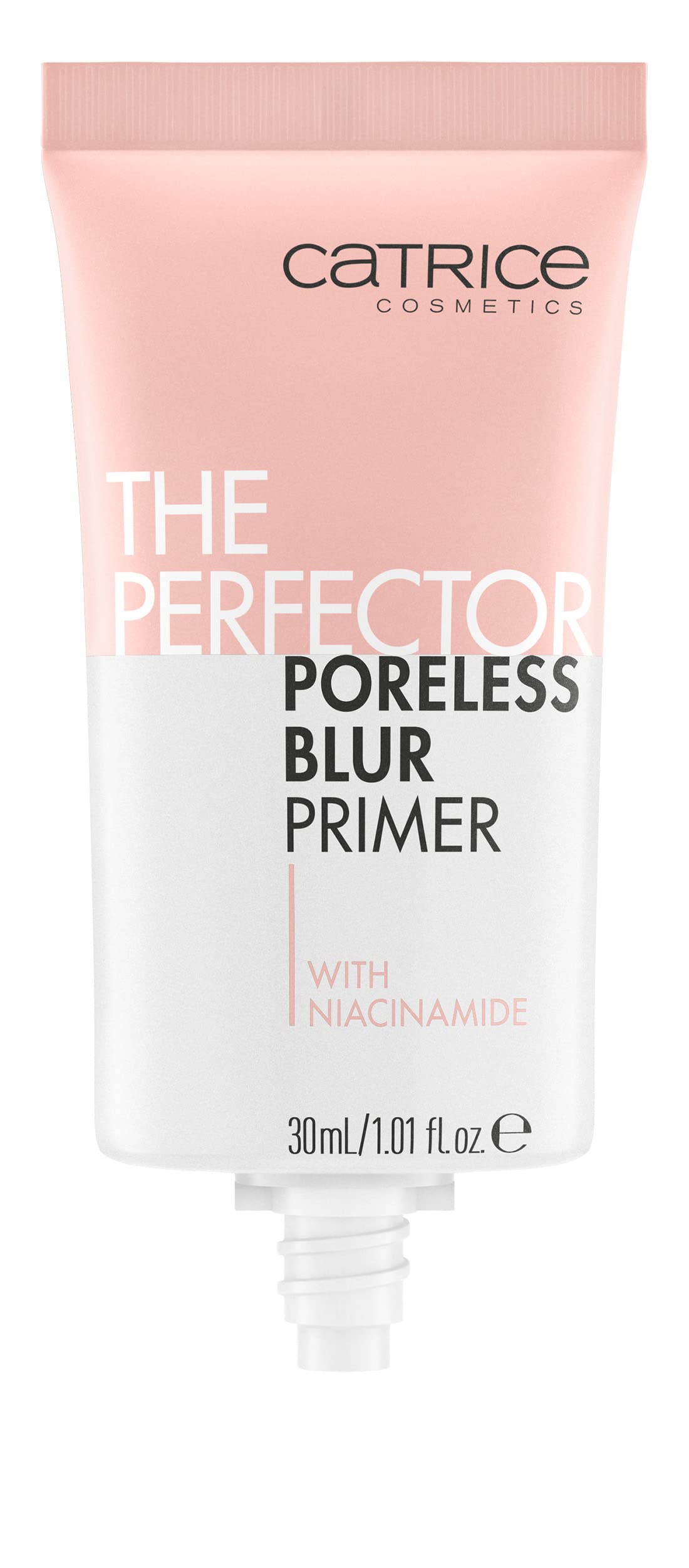 Catrice The Perfector Poreless Blur Primer texture close-up for soft-focus finish.