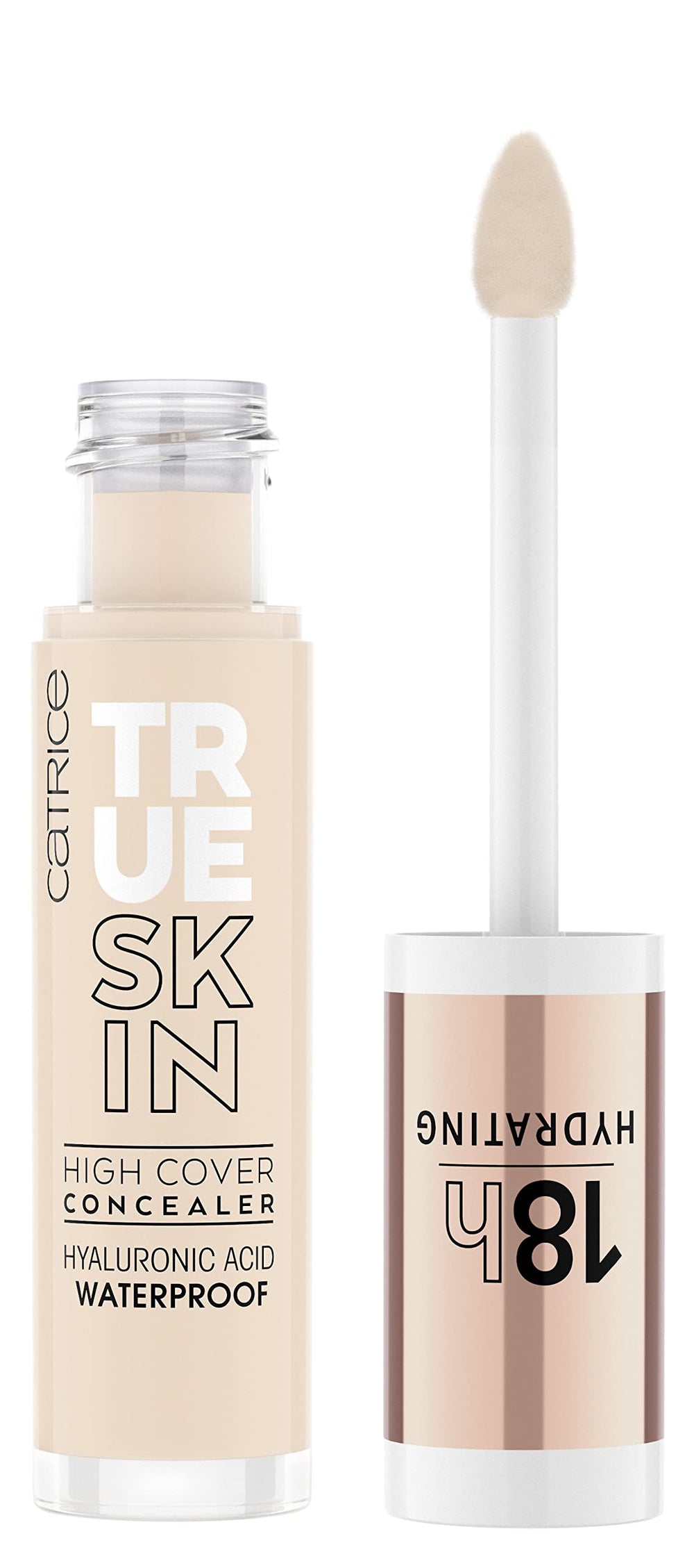 Catrice True Skin High Cover Concealer 001 Neutral Swan packaging shows premium design and shade