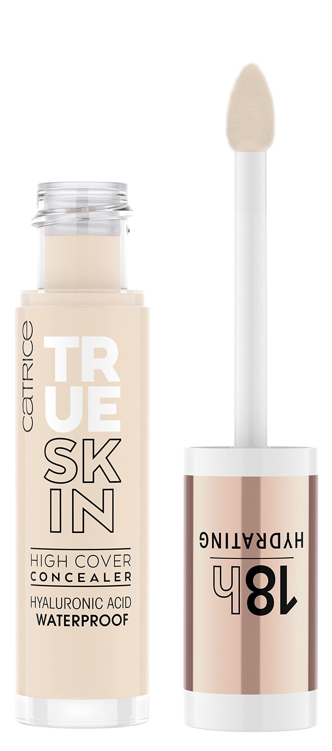 Catrice True Skin High Cover Concealer 001 Neutral Swan packaging shows premium design and shade