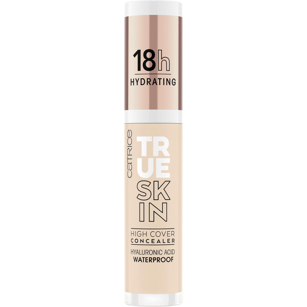 Catrice True Skin High Cover Concealer tube swatch in 005 Warm Macadamia for shade testing