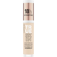 Catrice True Skin High Cover Concealer tube swatch in 005 Warm Macadamia for shade testing