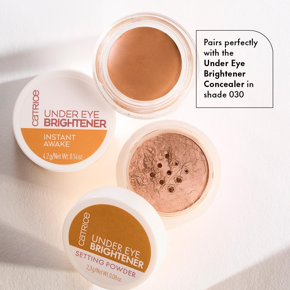 Finish shown as natural, radiant under-eye look without heaviness.