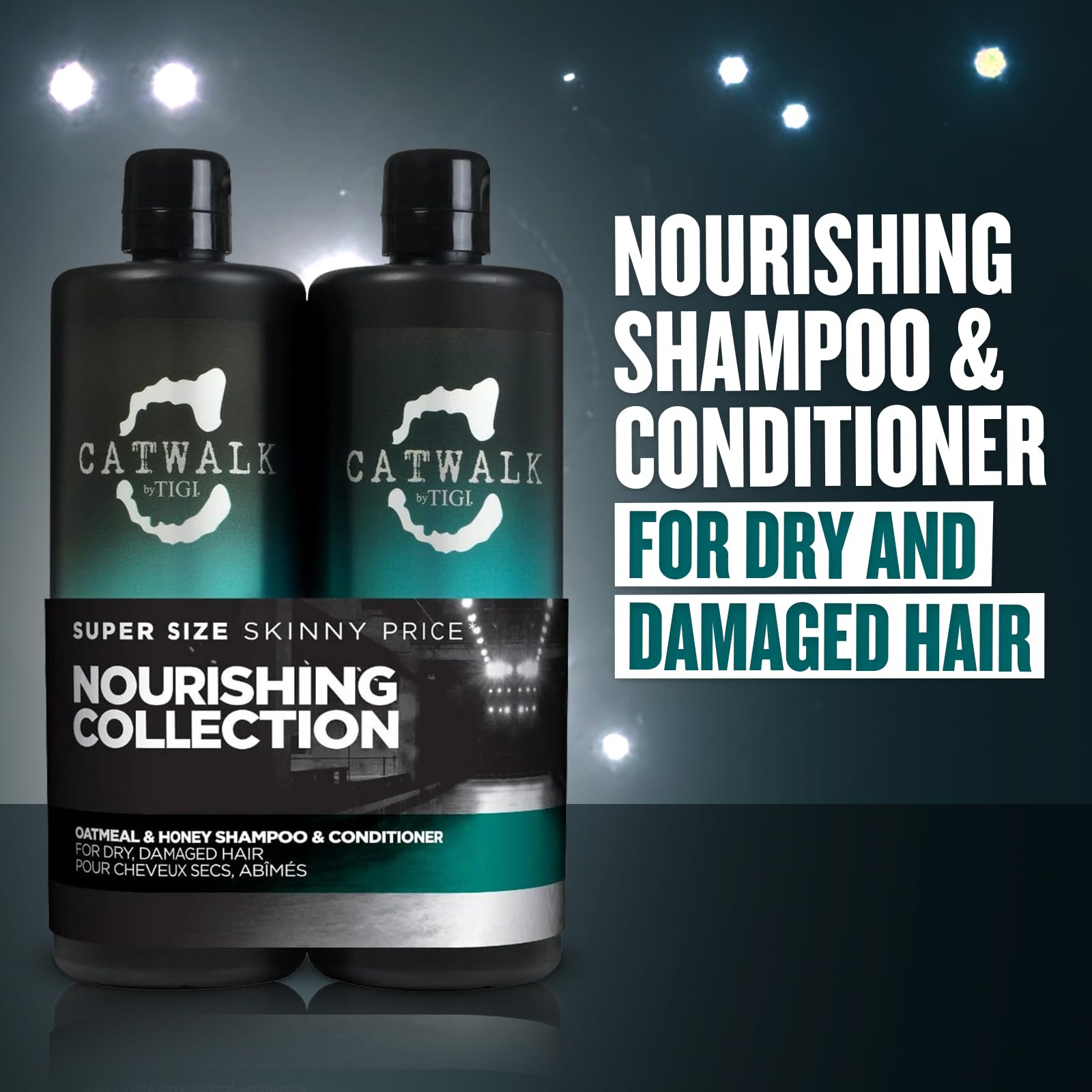 CATWALK by TIGI Oatmeal & Honey conditioner bottle for silky, manageable hair daily.