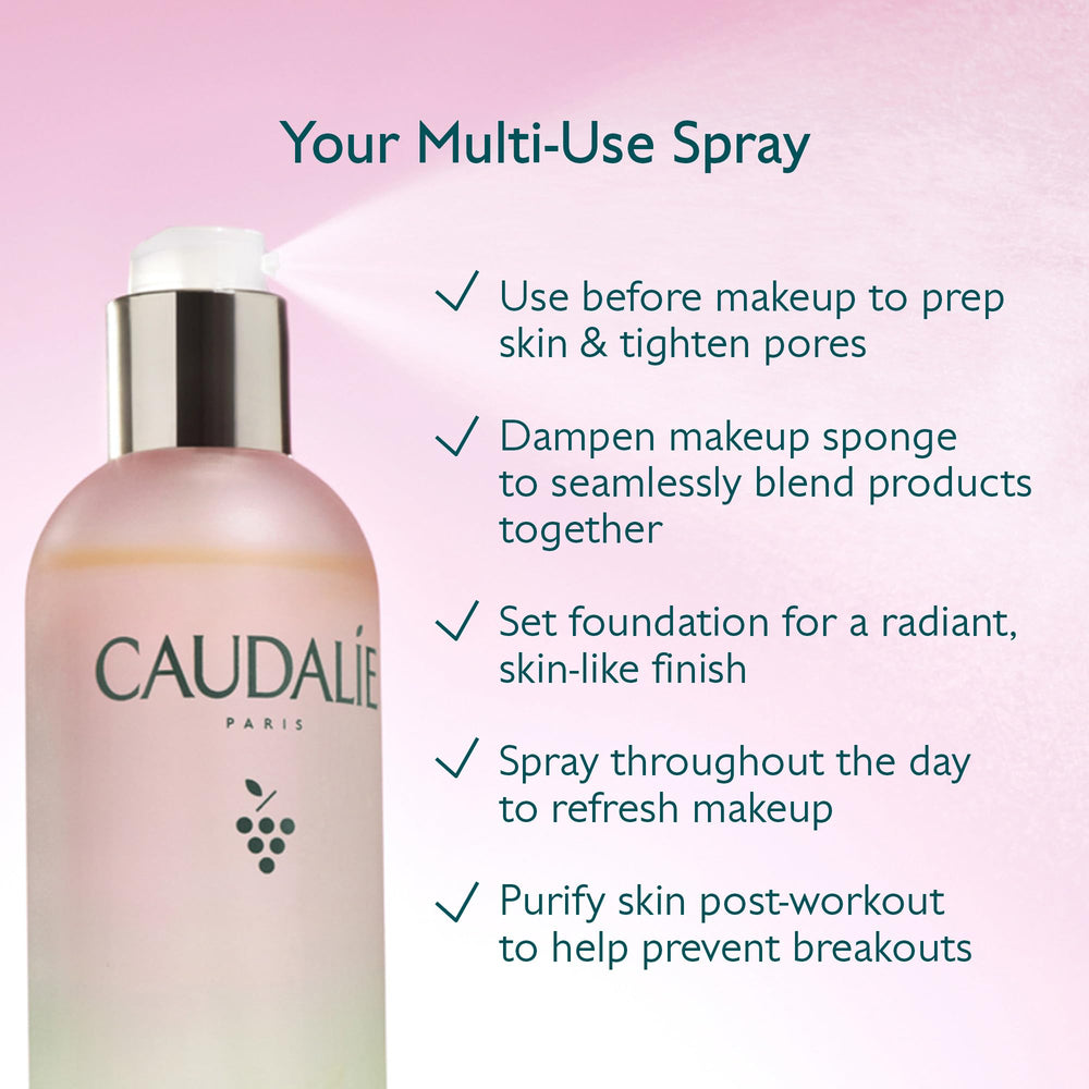 Caudalie Beauty Elixir Face Mist uses natural oils for radiant skin