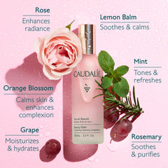 Caudalie Beauty Elixir Face Mist hydrates with green grape water