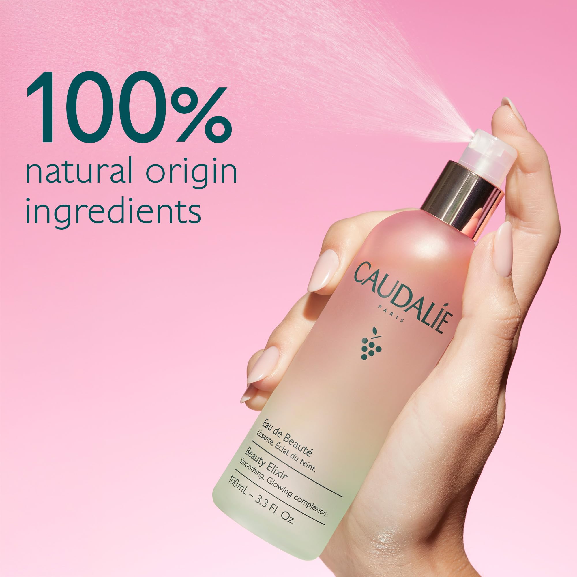 Caudalie Beauty Elixir Face Mist as a setting spray for lasting finish