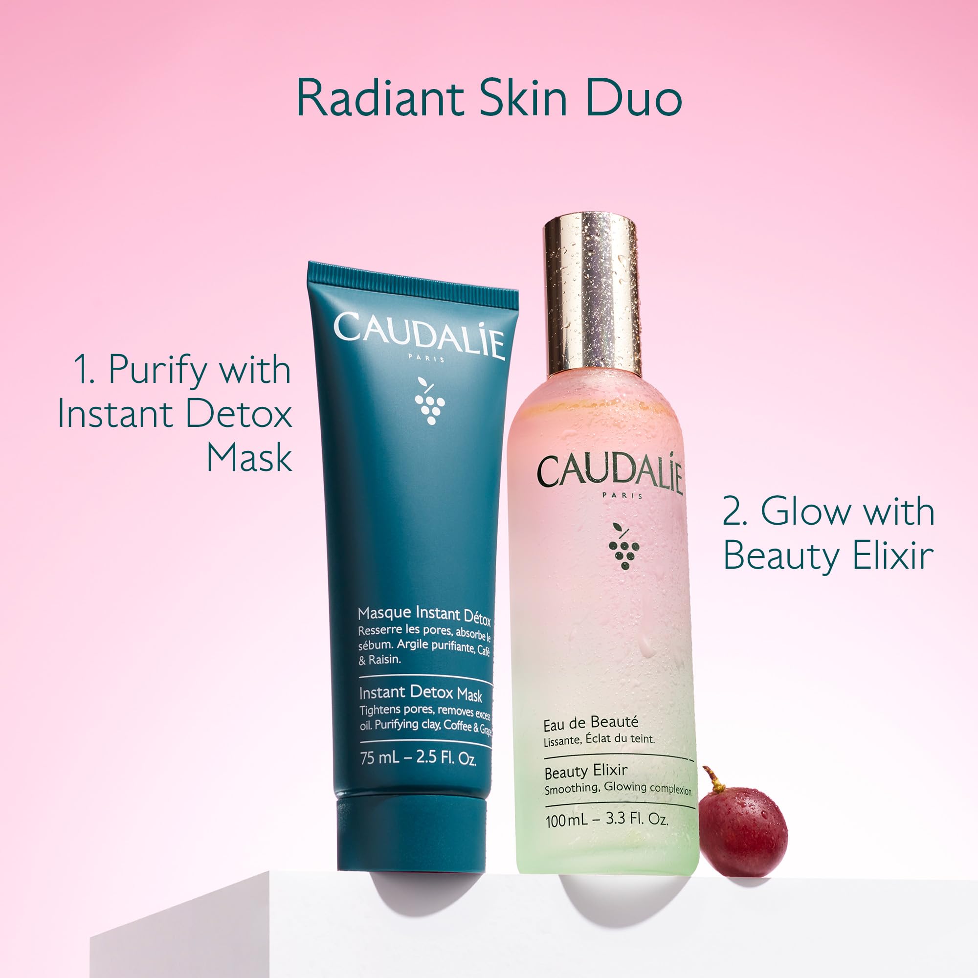 Caudalie Beauty Elixir Face Mist travel-friendly bottle for on-the-go refreshment
