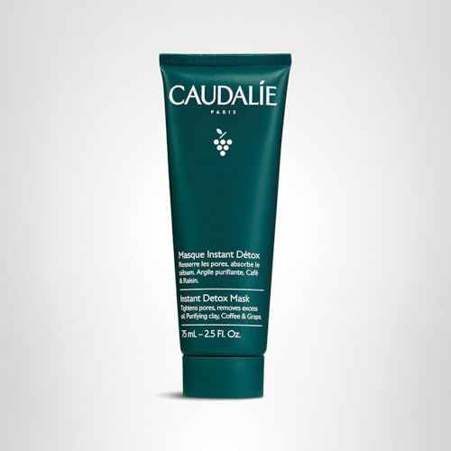 Caudalie detox mask routine luminous skin appearance
