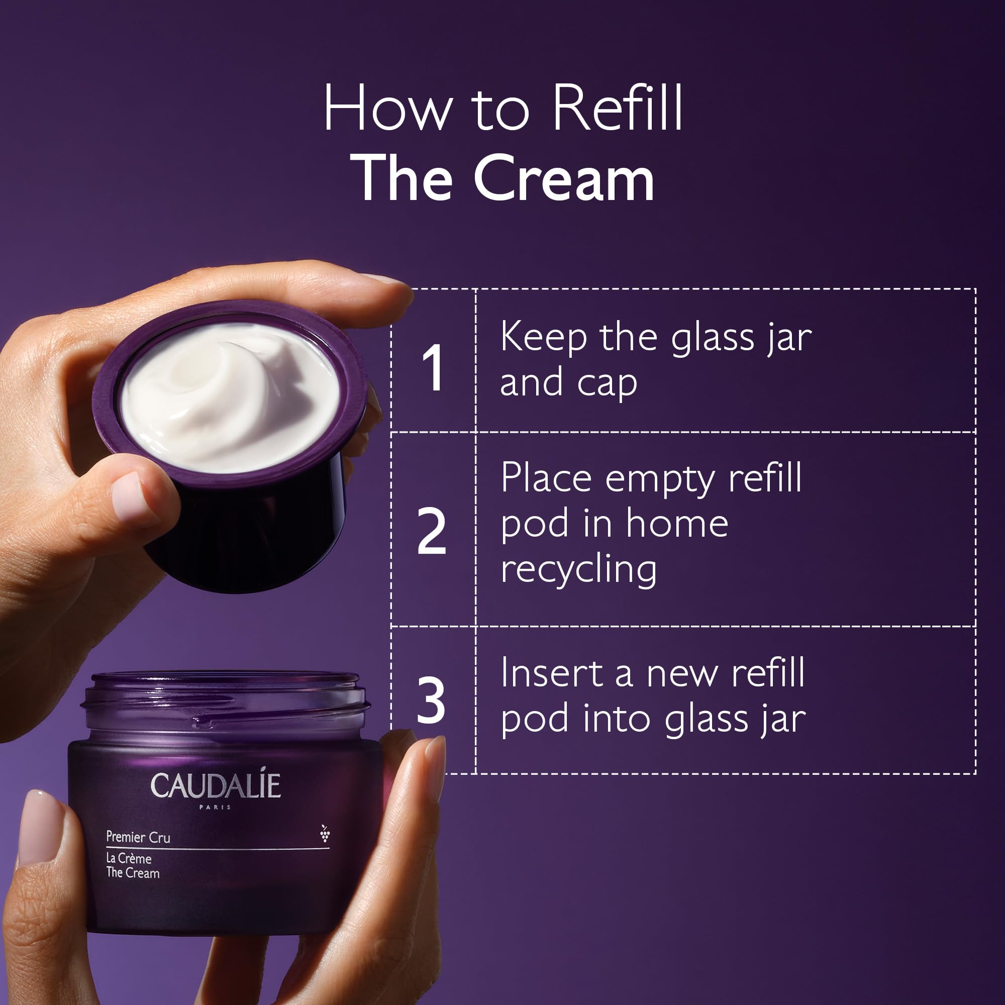 Caudalie Premier Cru daily morning routine setup with moisturizer and tidy background.